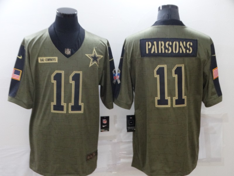 Men's Dallas Cowboys Micah Parsons #11 Brown Jersey